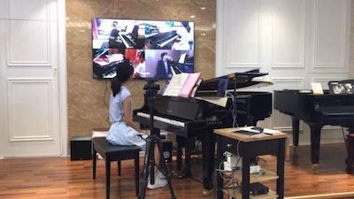 BG大游特邀艺术家浙江音乐学院钢琴系丁阳博士Hybrid远程教育大师班+音乐会圆满成功